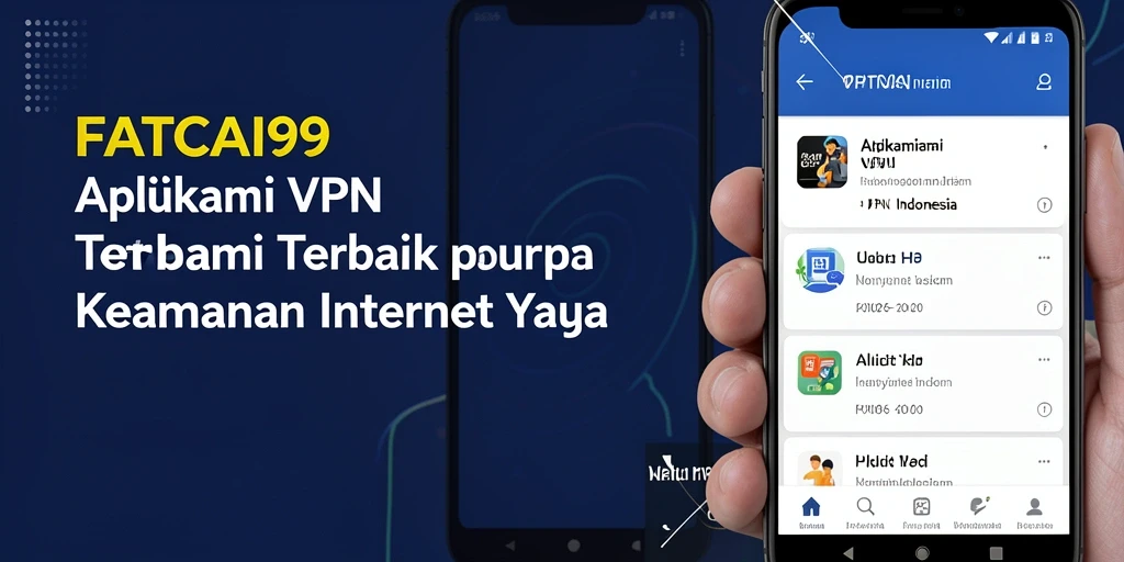 Antarmuka aplikasi FATCAI99 untuk penggunaan VPN Indonesia yang sederhana dan efisien.