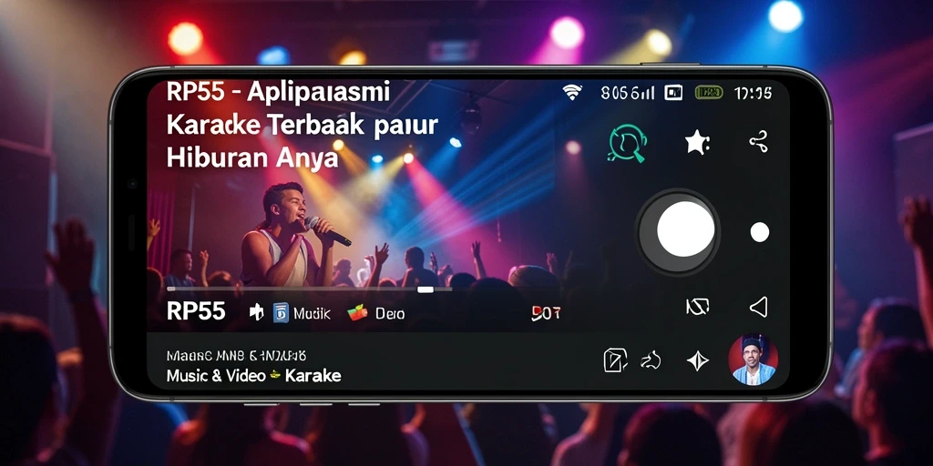 Antarmuka pengguna RP55 yang menarik dan mudah digunakan.